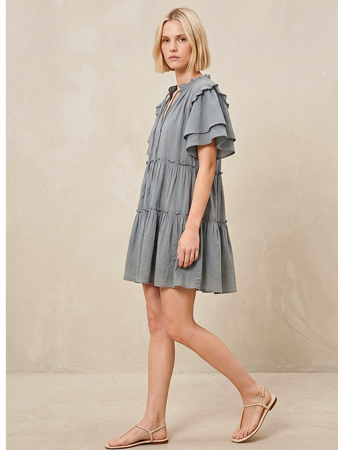 MADRID TIERED MINI DRESS