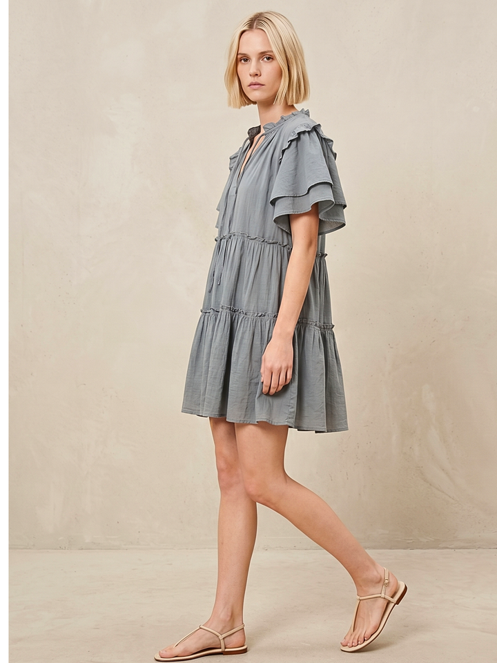 MADRID TIERED MINI DRESS