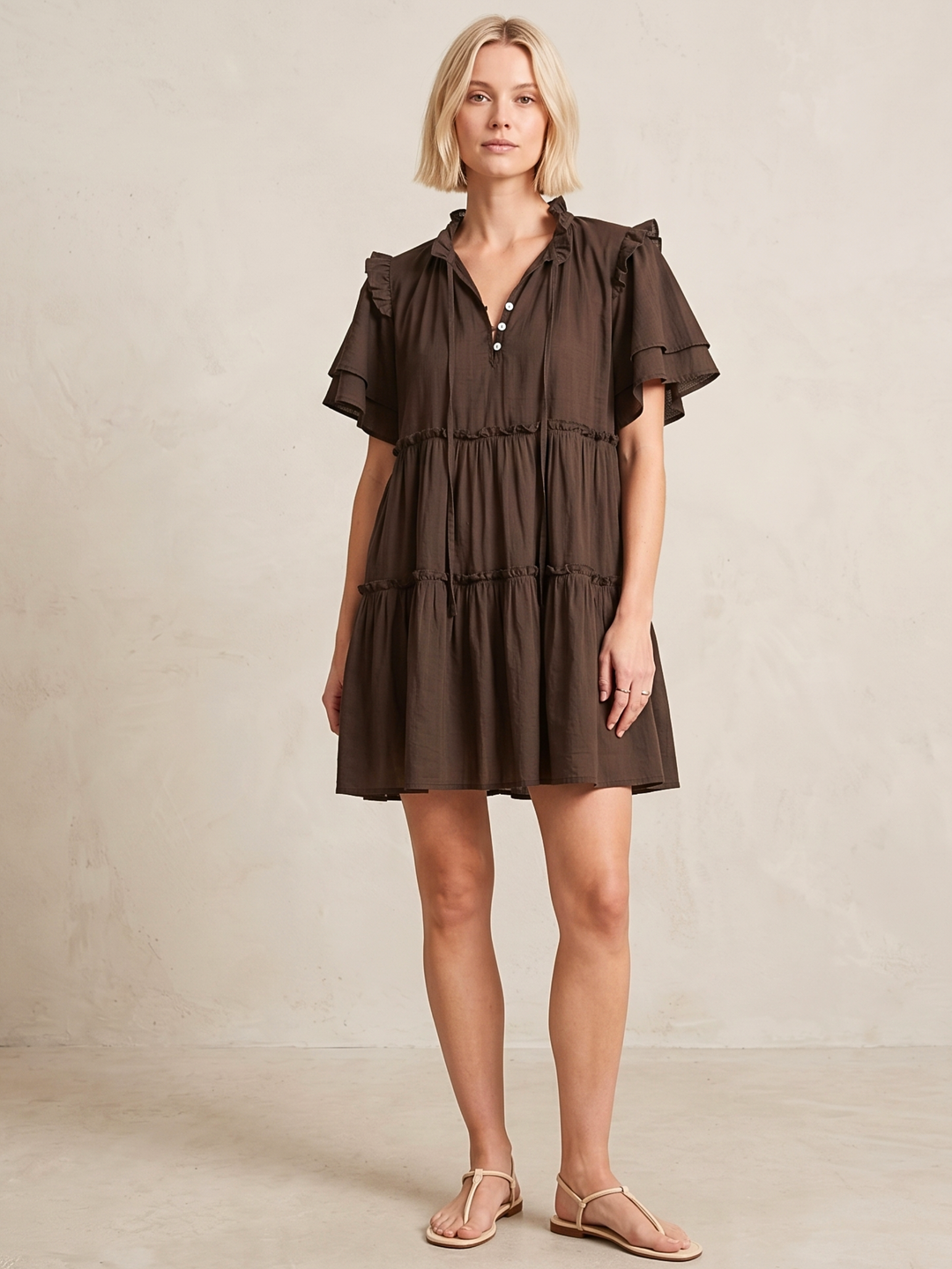MADRID TIERED MINI DRESS