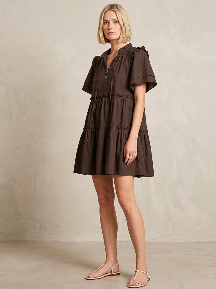 MADRID TIERED MINI DRESS