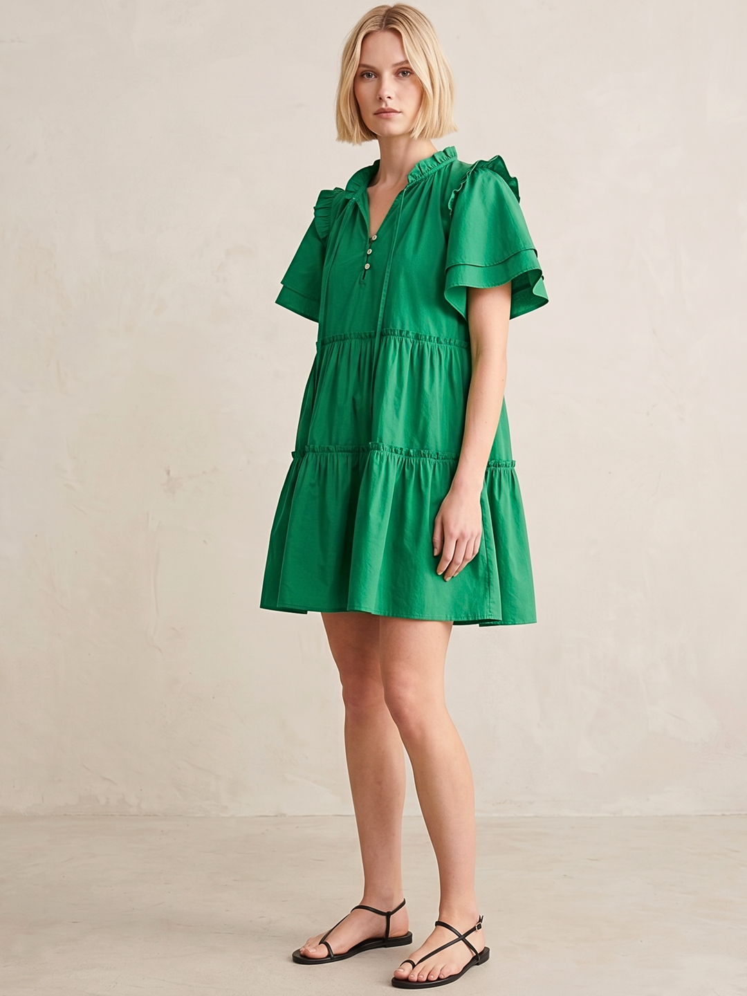 MADRID TIERED MINI DRESS