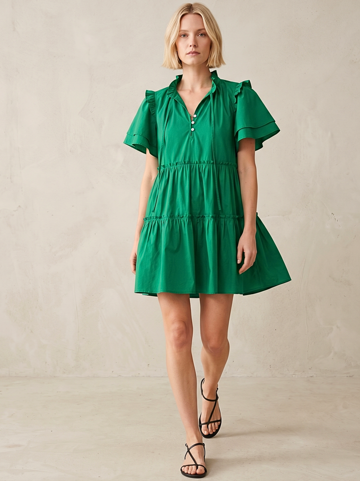 MADRID TIERED MINI DRESS