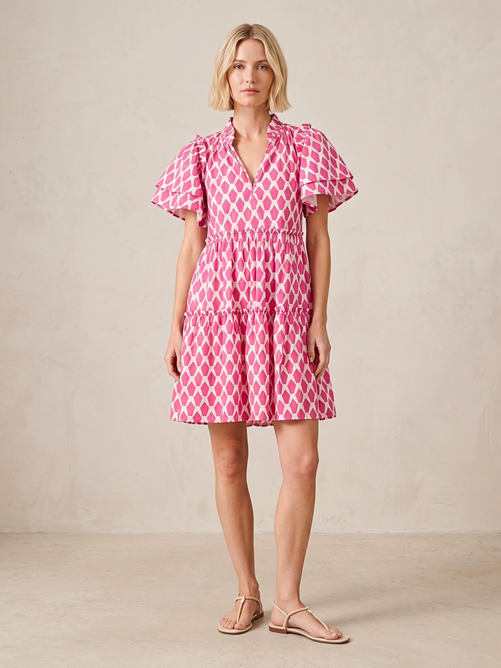 MADRID TIERED MINI DRESS