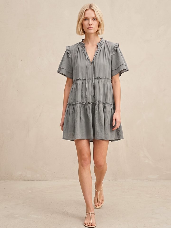 MADRID TIERED MINI DRESS