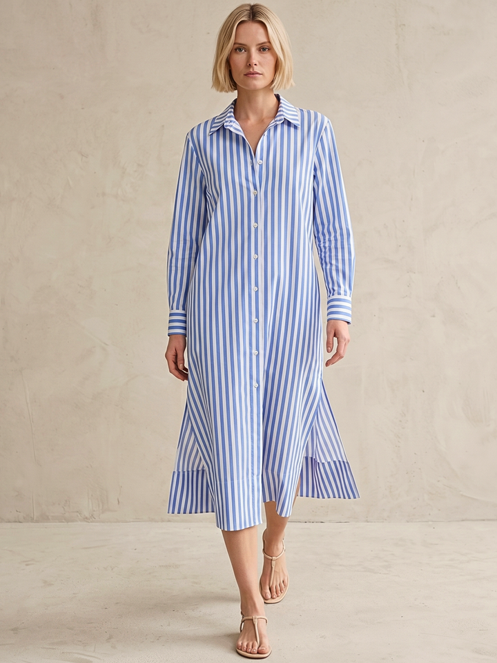 MILAN BUTTON DOWN MINI SHIRT DRESS