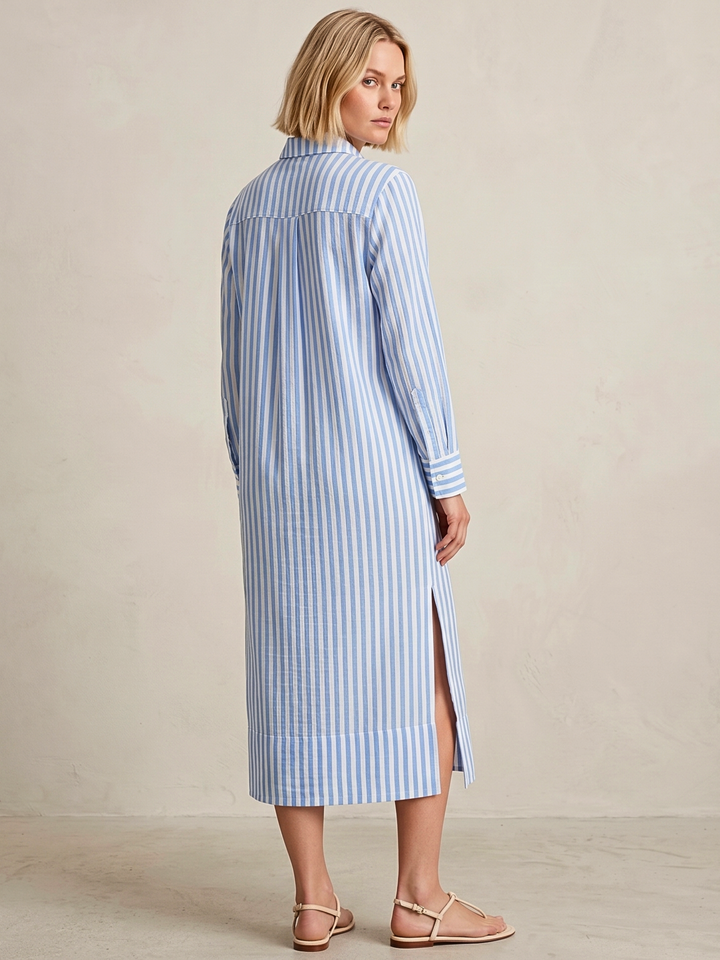 MILAN BUTTON DOWN MINI SHIRT DRESS