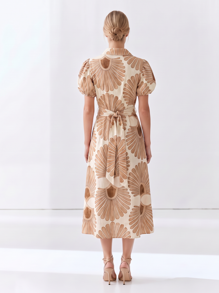 Millie Midi Shirt Cotton Belted Dress