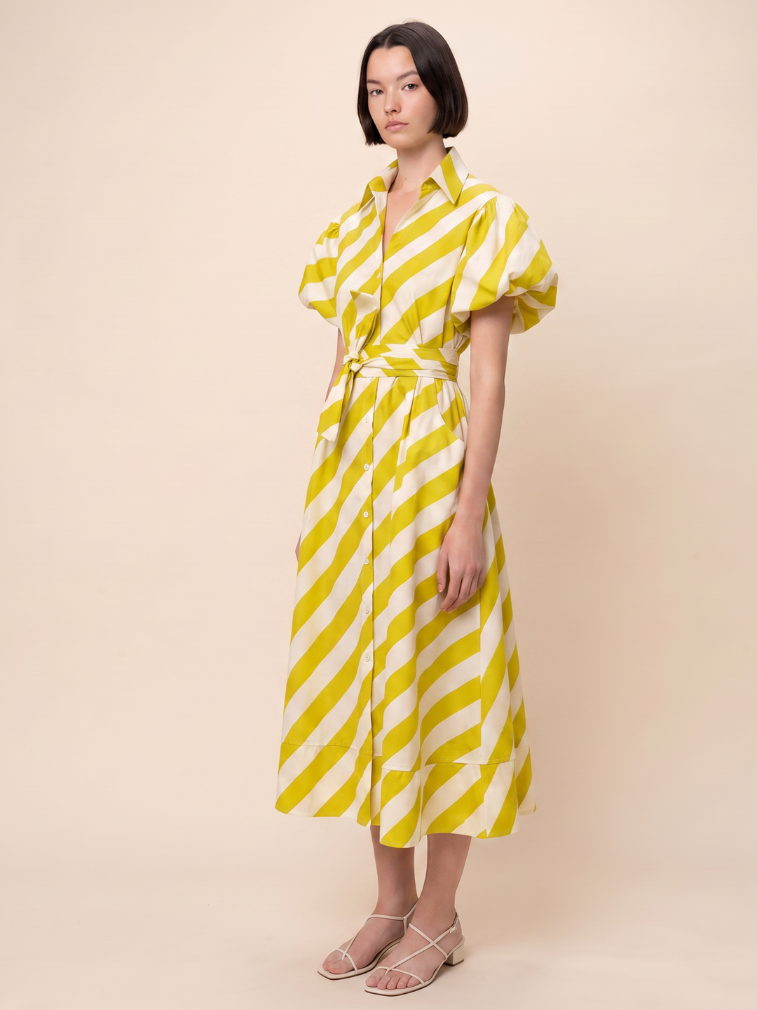 Millie Midi Shirt Cotton Belted Dress