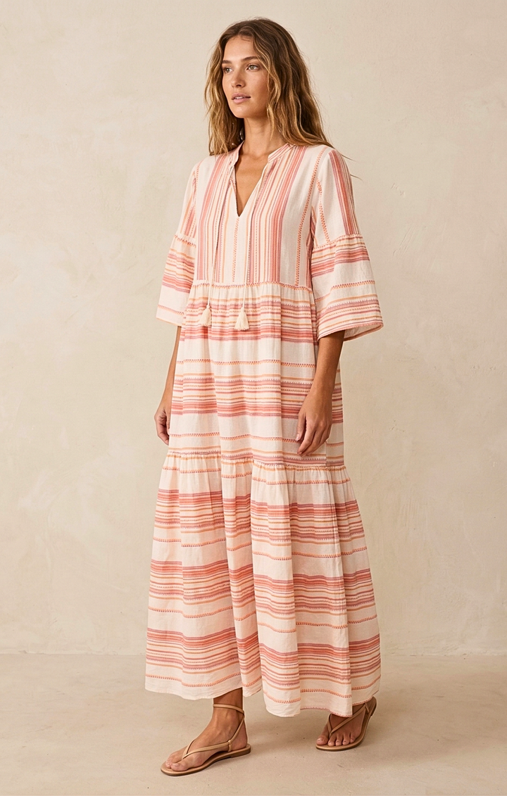 MIRAMAR BOHEMIAN TIERED MAXI DRESS