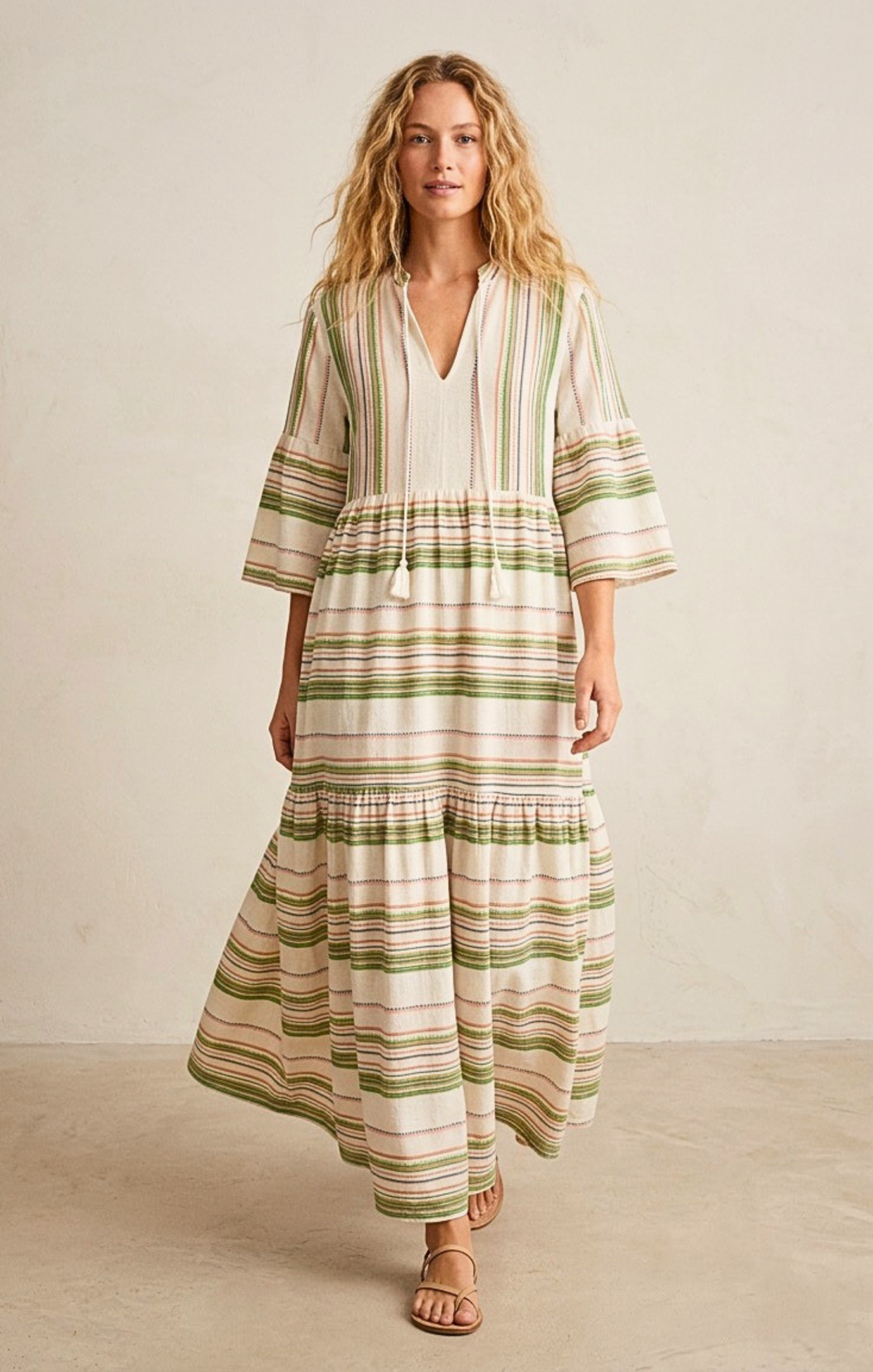 MIRAMAR BOHEMIAN TIERED MAXI DRESS