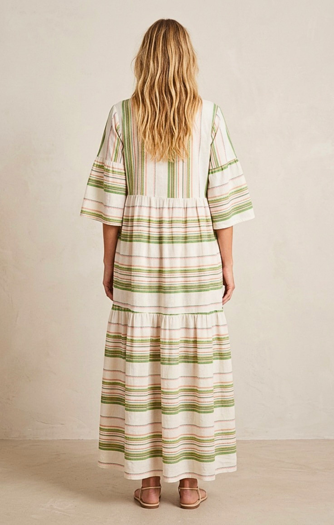 MIRAMAR BOHEMIAN TIERED MAXI DRESS