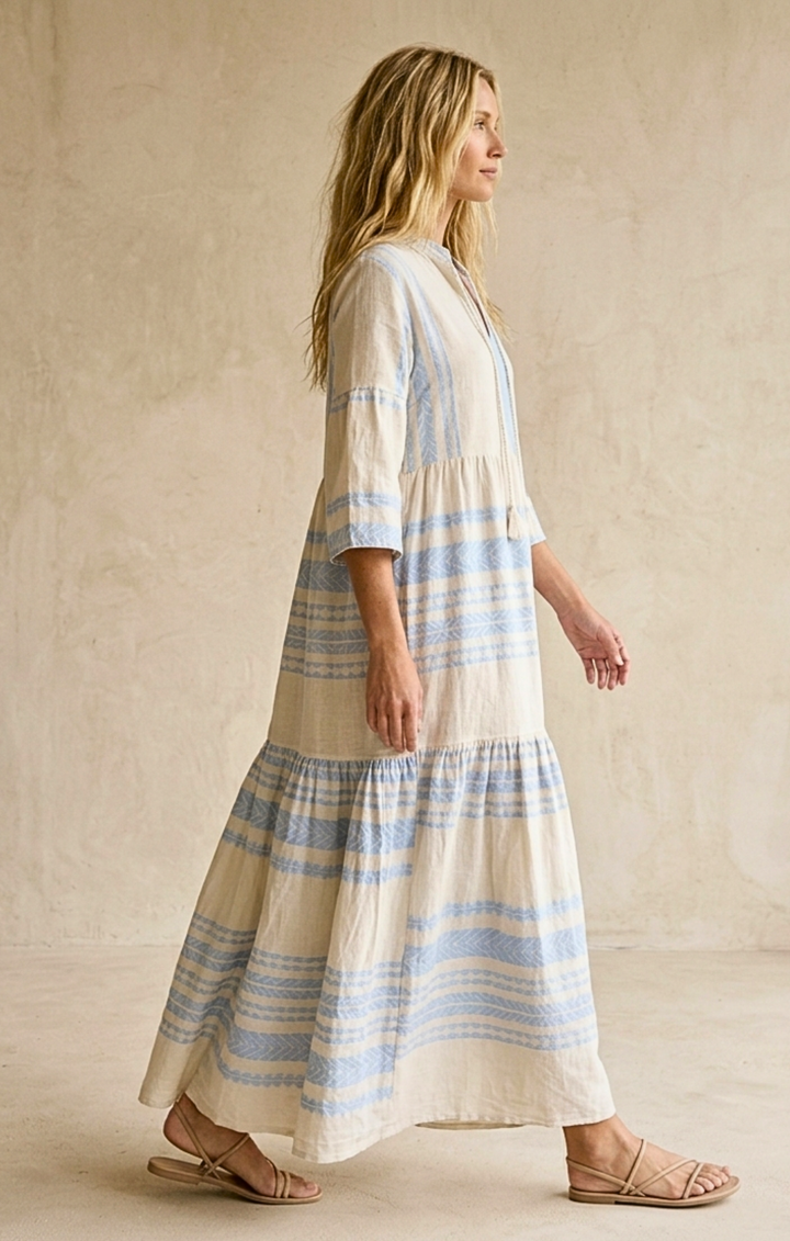 MIRAMAR BOHEMIAN TIERED MAXI DRESS