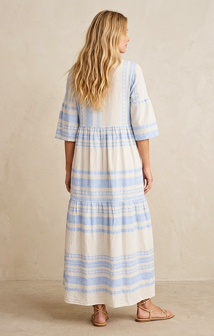 MIRAMAR BOHEMIAN TIERED MAXI DRESS