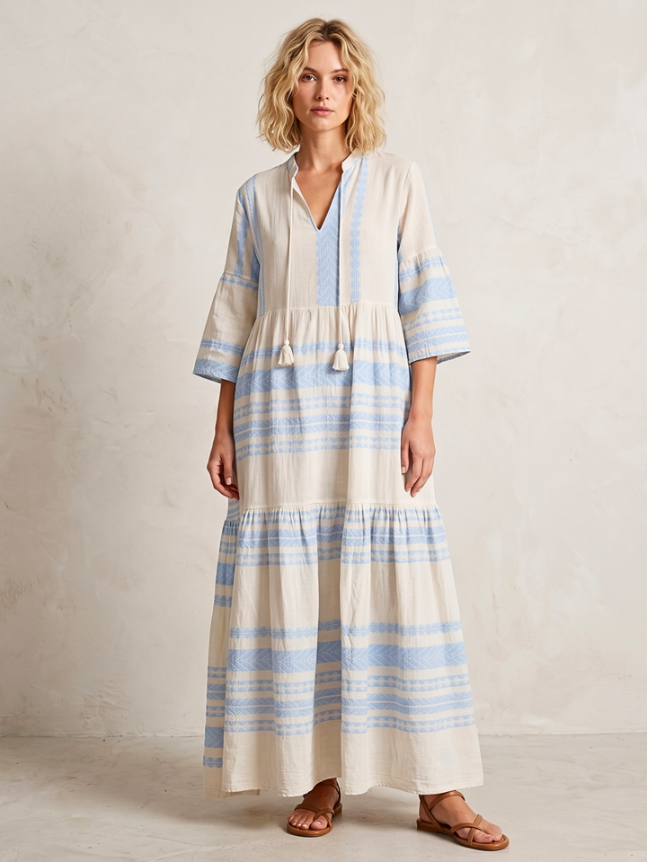 MIRAMAR BOHEMIAN TIERED MAXI DRESS