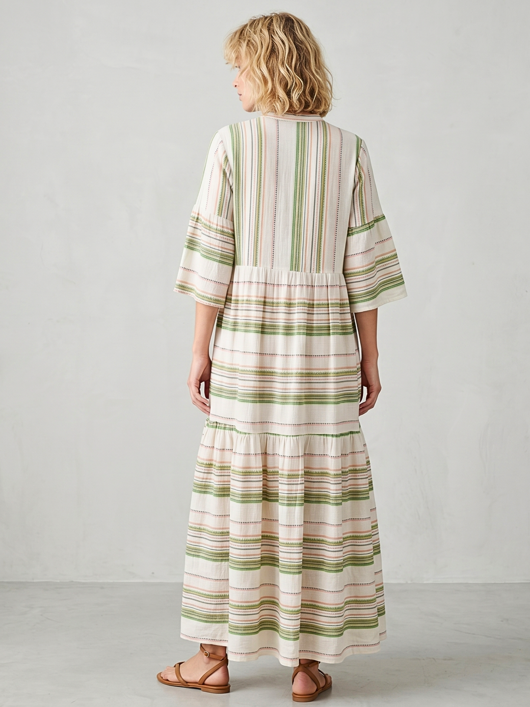 MIRAMAR BOHEMIAN TIERED MAXI DRESS