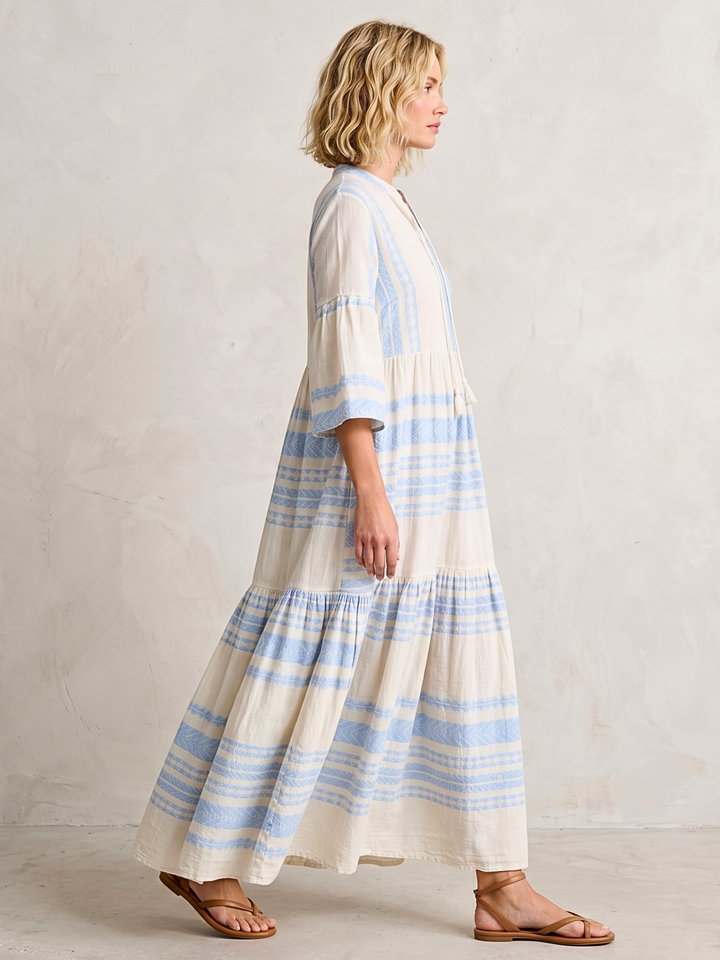 MIRAMAR BOHEMIAN TIERED MAXI DRESS