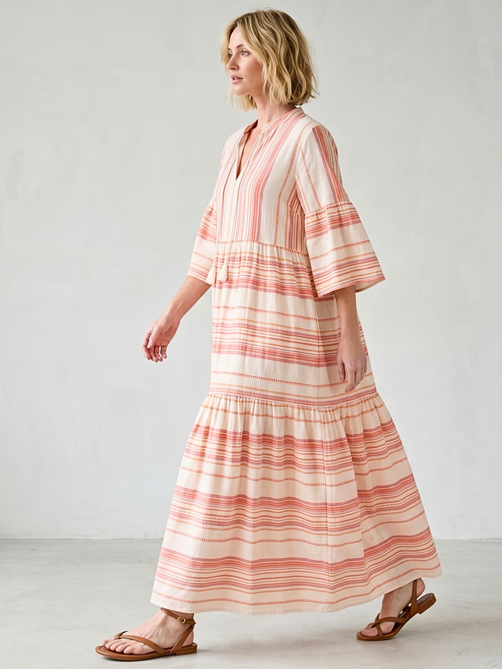 MIRAMAR BOHEMIAN TIERED MAXI DRESS