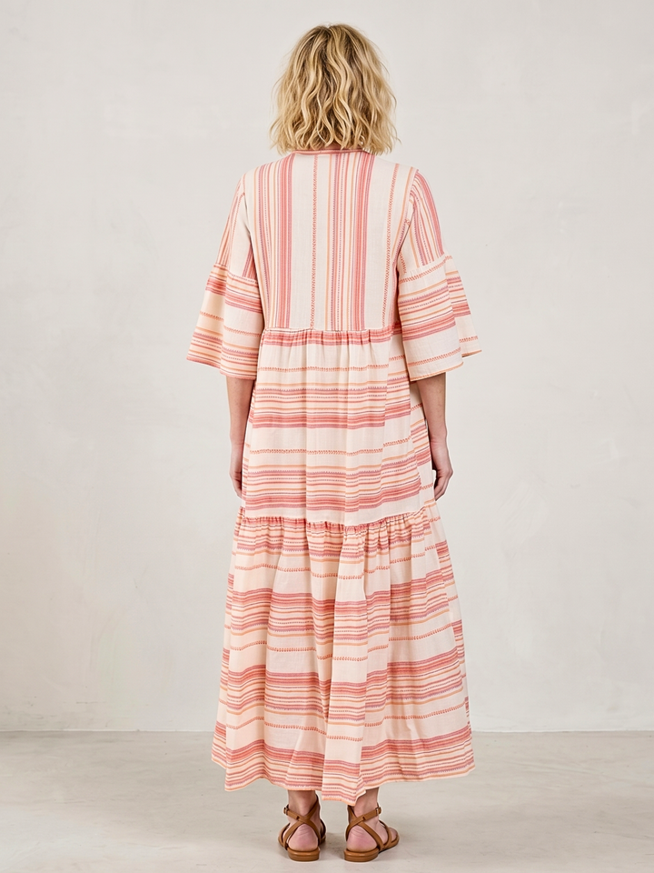 MIRAMAR BOHEMIAN TIERED MAXI DRESS