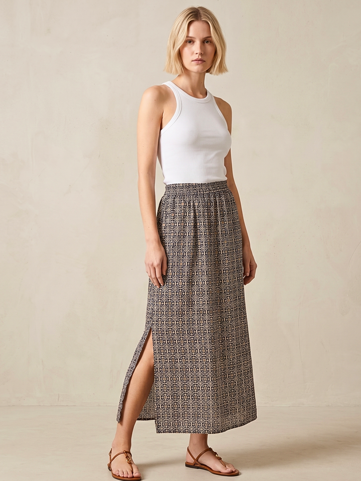NAYA BREATHABLE SIDE-SLIT SKIRT