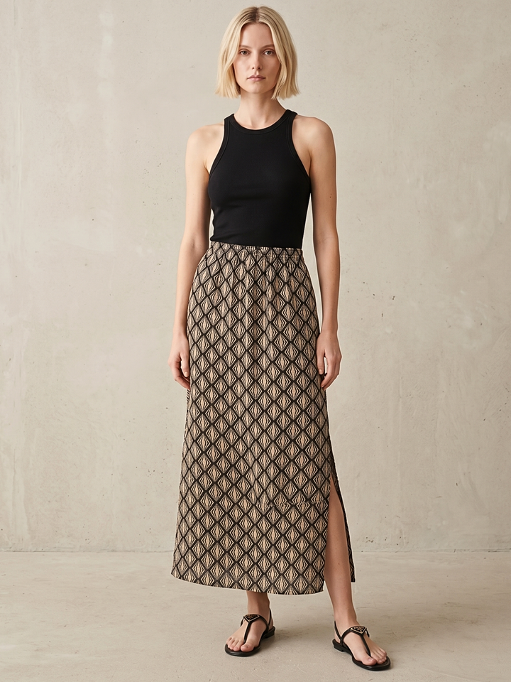 NAYA BREATHABLE SIDE-SLIT SKIRT
