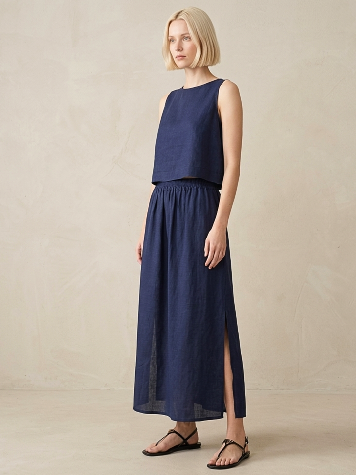 NAYA BREATHABLE SIDE-SLIT SKIRT