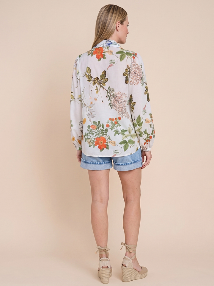 Nicky Effortless Elegance: Cotton Voile Button-Down Shirt