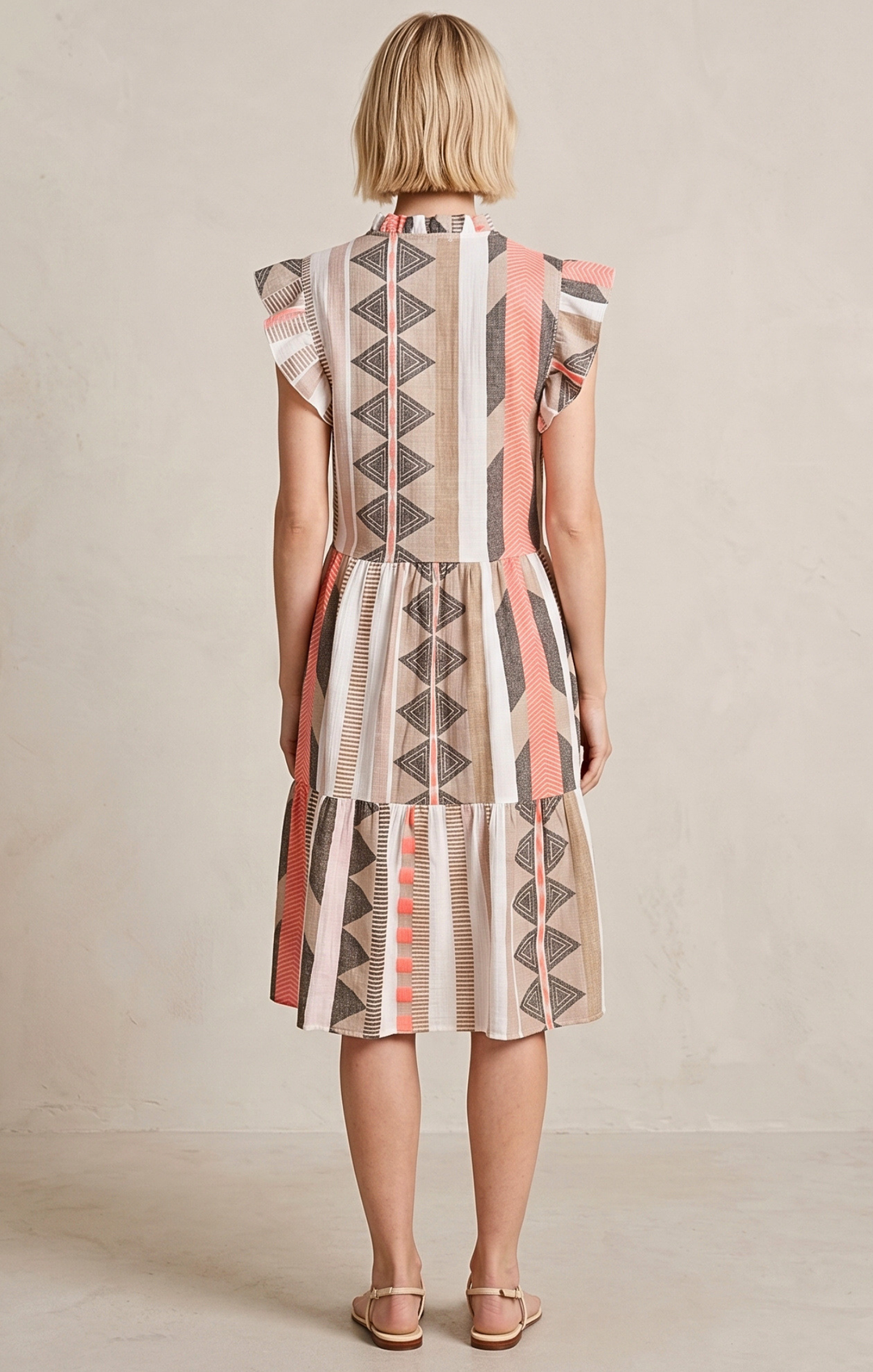 ROSARIO GEOMETRIC MINI DRESS