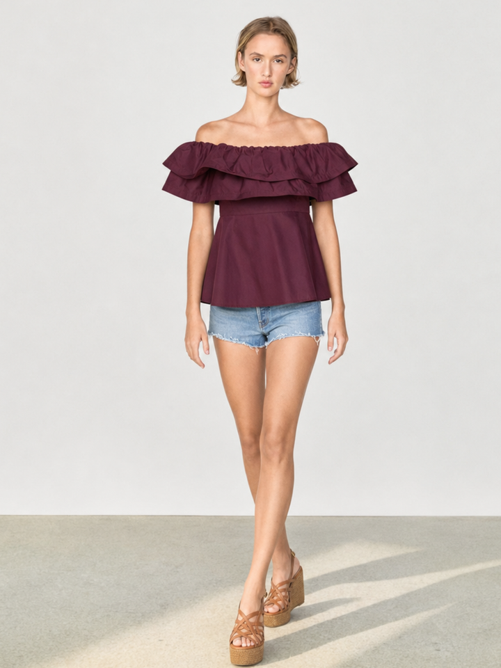 REINE FLEXIBLE OFF THE SHOULDER TOP