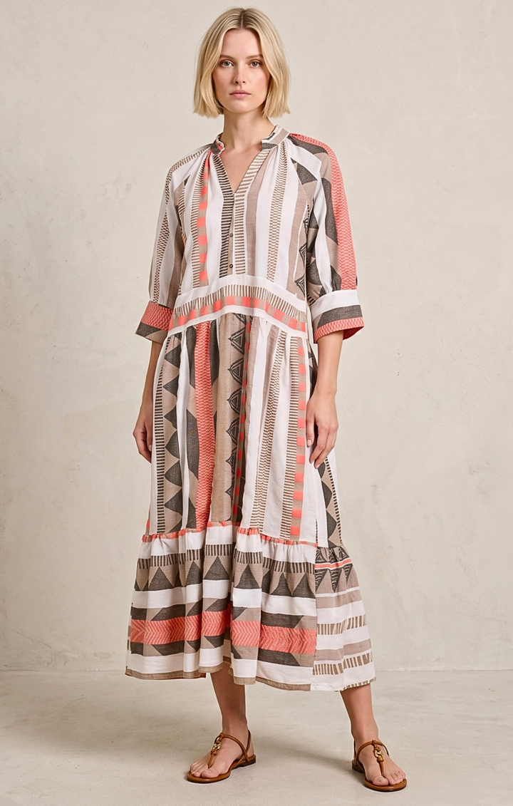 RIOJA BOHEMIAN BEACH MIDI DRESS