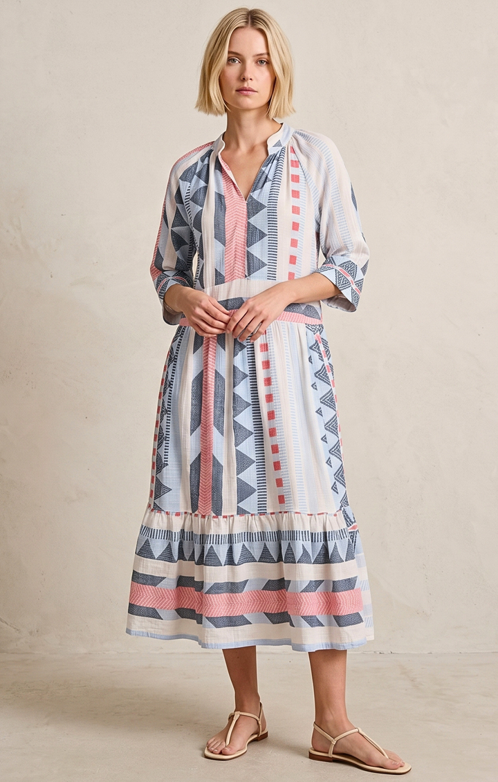 RIOJA BOHEMIAN BEACH MIDI DRESS