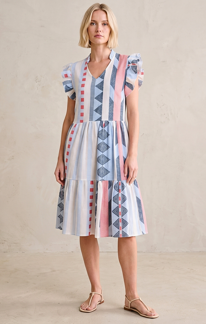 ROSARIO GEOMETRIC MINI DRESS