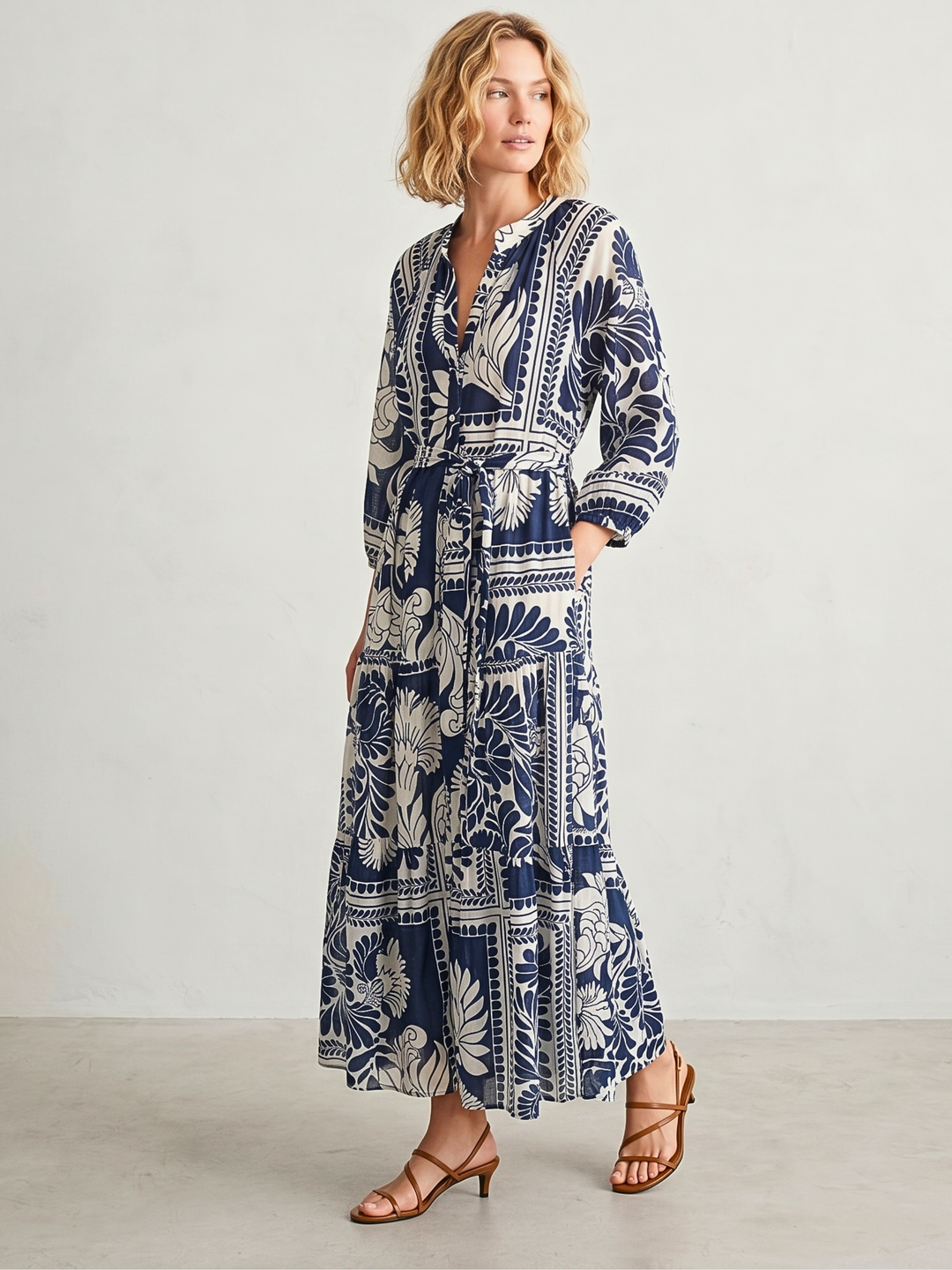 ROSE TIERED MAXI DRESS