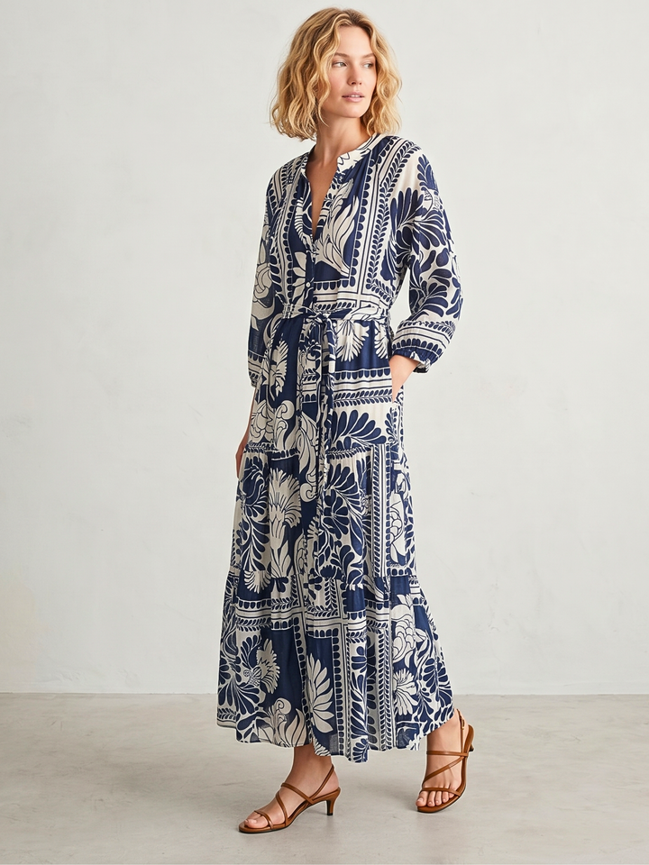 ROSE TIERED MAXI DRESS