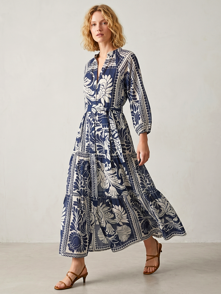 ROSE TIERED MAXI DRESS