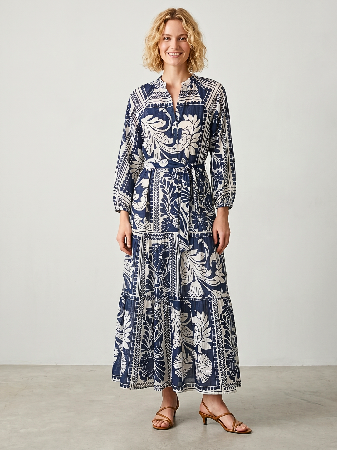 ROSE TIERED MAXI DRESS
