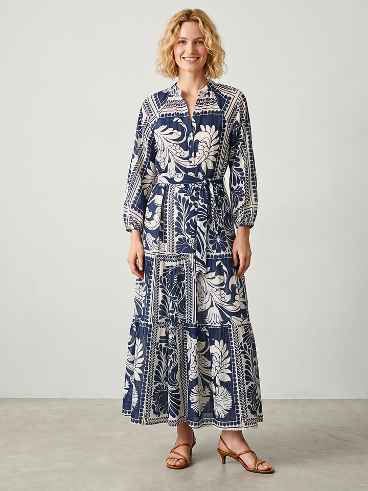 ROSE TIERED MAXI DRESS