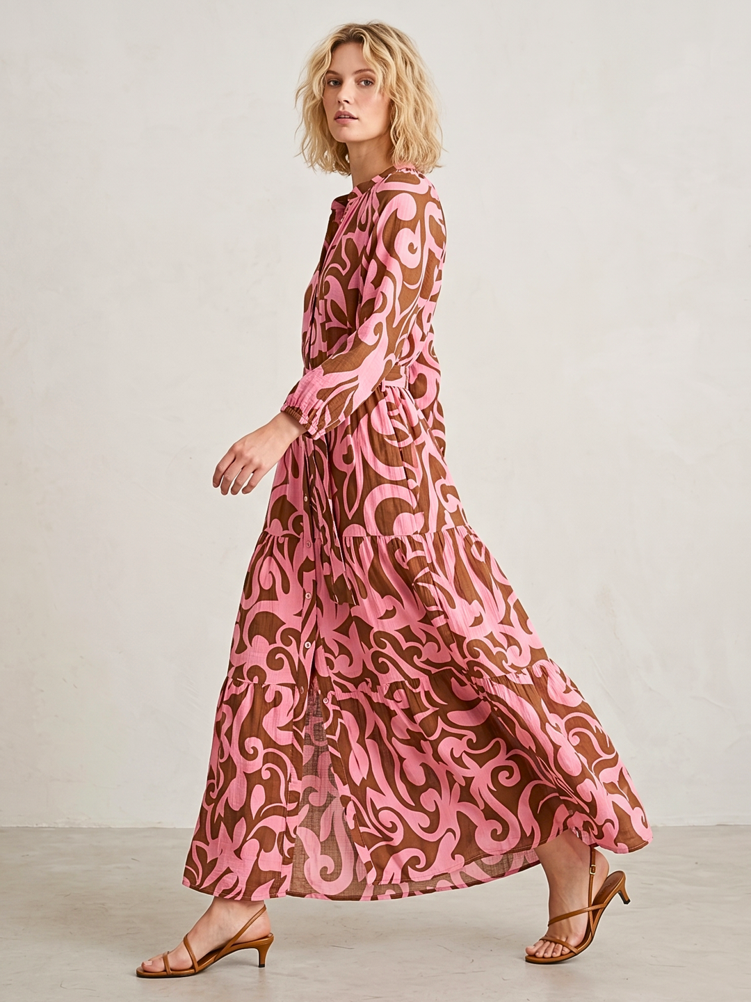 ROSE TIERED MAXI DRESS
