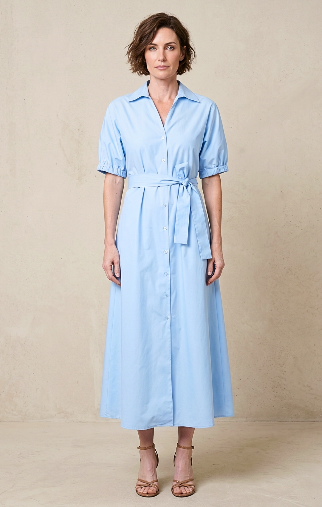 SAMARA COTTON POPLIN MAXI DRESS