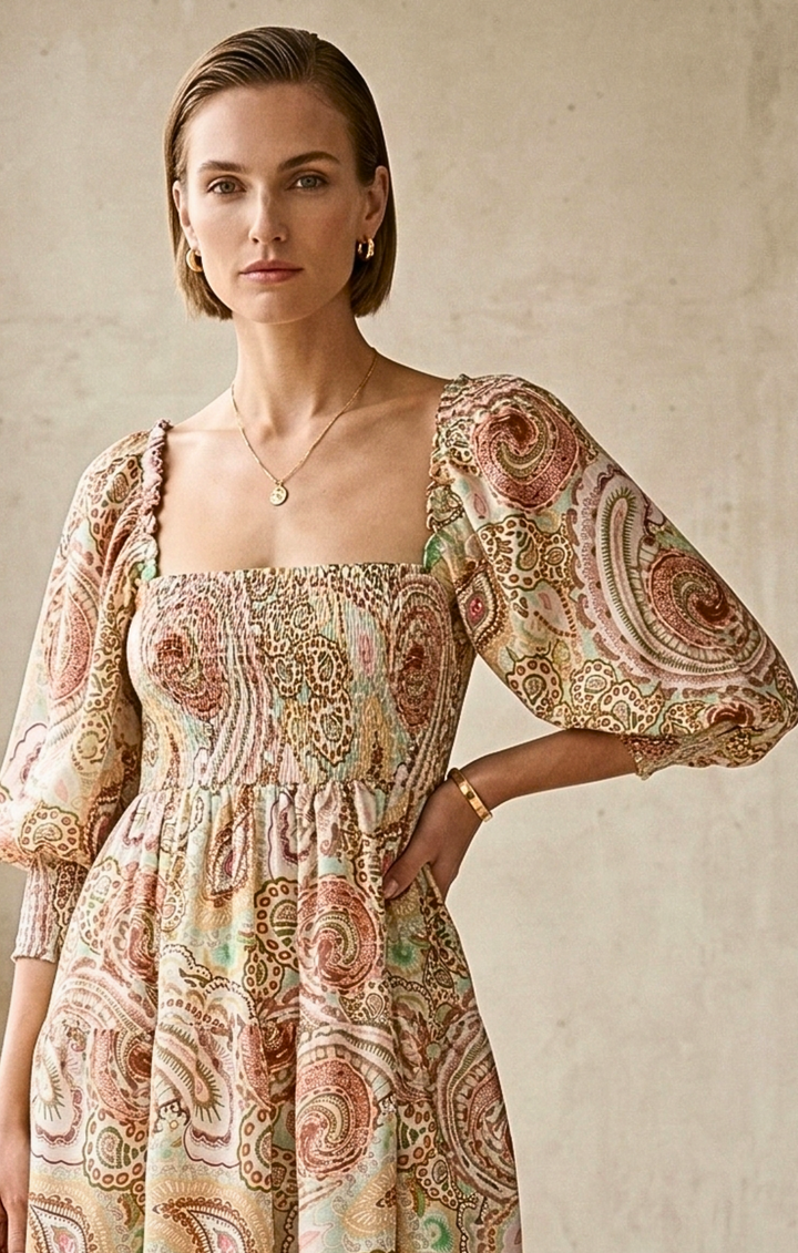 Shilo Boho Chic Tiered Mini  Dress