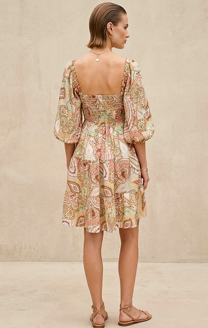 Shilo Boho Chic Tiered Mini  Dress