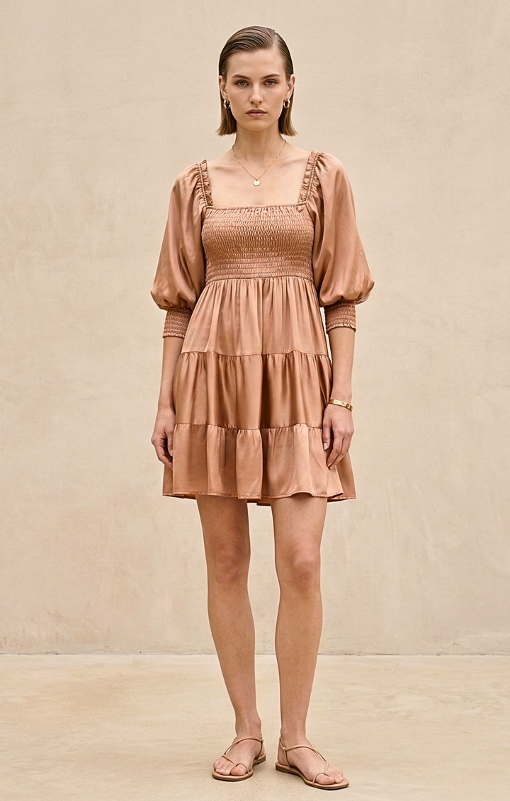 Shilo Boho Chic Tiered Mini  Dress