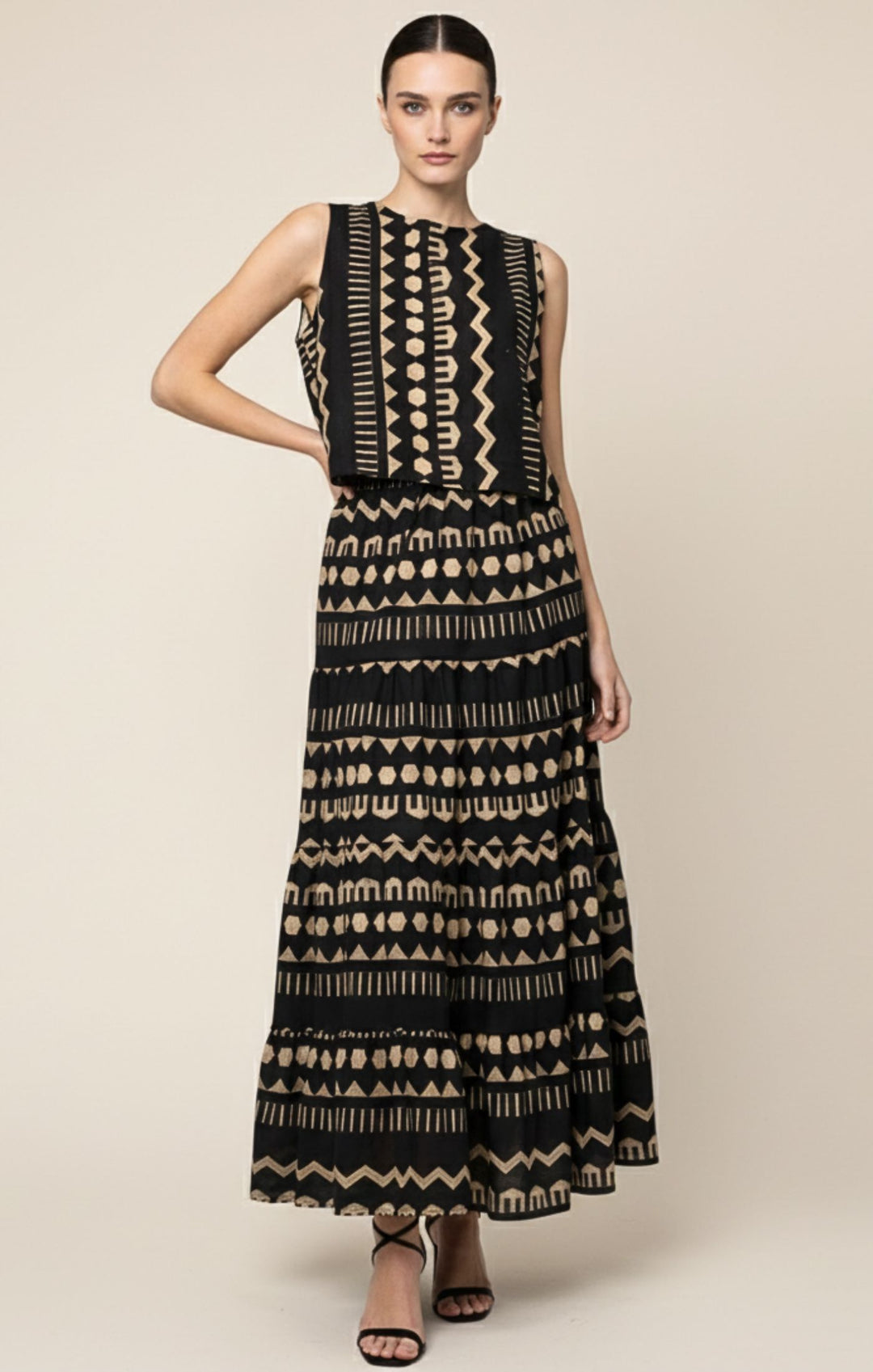 Agatha Italian Linen Cotton Blend Tank