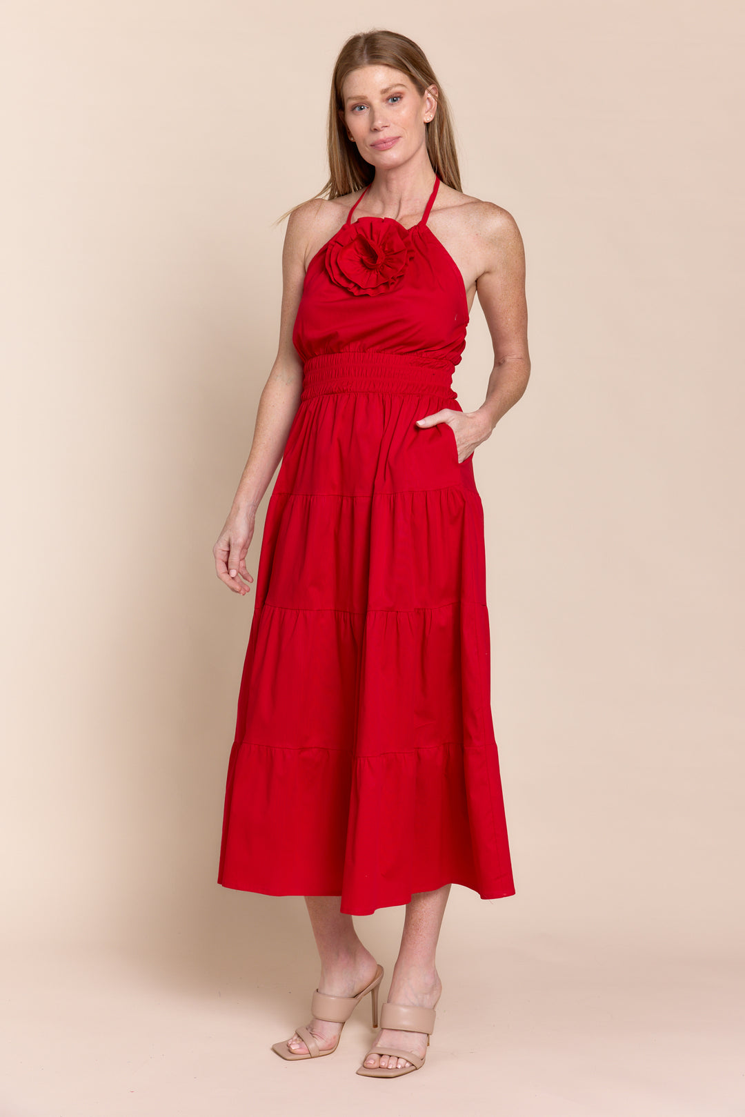 Sofia Collections Women's Dress Sky Arancio / One Size - Sofia Collections Women's Dress Sky Arancio / One Size -