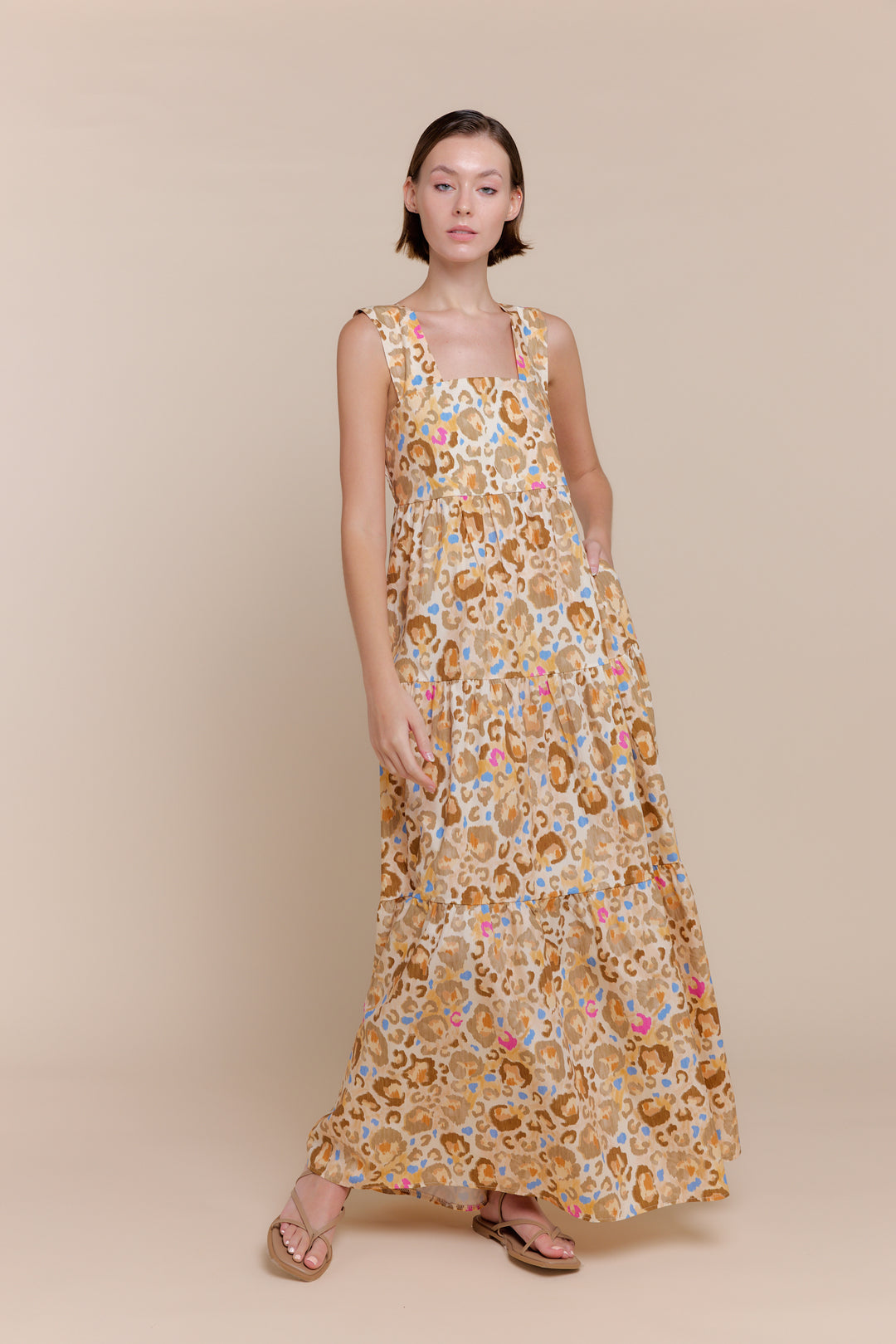 FAYZA | Dresses | Cotton, Dresses, Maxi Dresses, NEW ARRIVALS, PRINT, sleeveless, SPRING2025 | shop-sofia