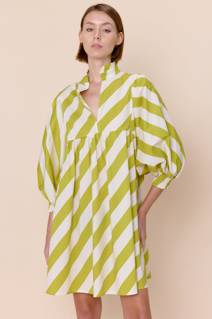 JASPER | Dresses | 3/4 Sleeve, Cotton, Dresses, NEW ARRIVALS, PRINT, Short Dresses, SPRING2025 | shop-sofia