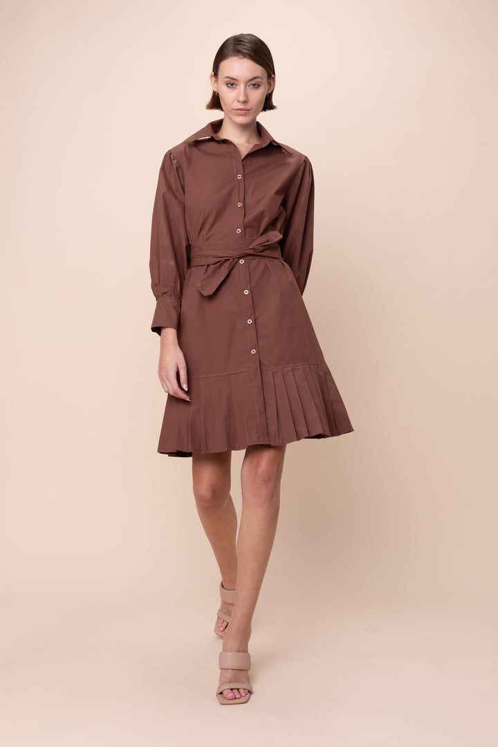 MABEL | Dresses | Cotton, Dresses, Long Sleeve, NEW ARRIVALS, Short Dresses, SOLIDS, SPRING2025 | shop-sofia