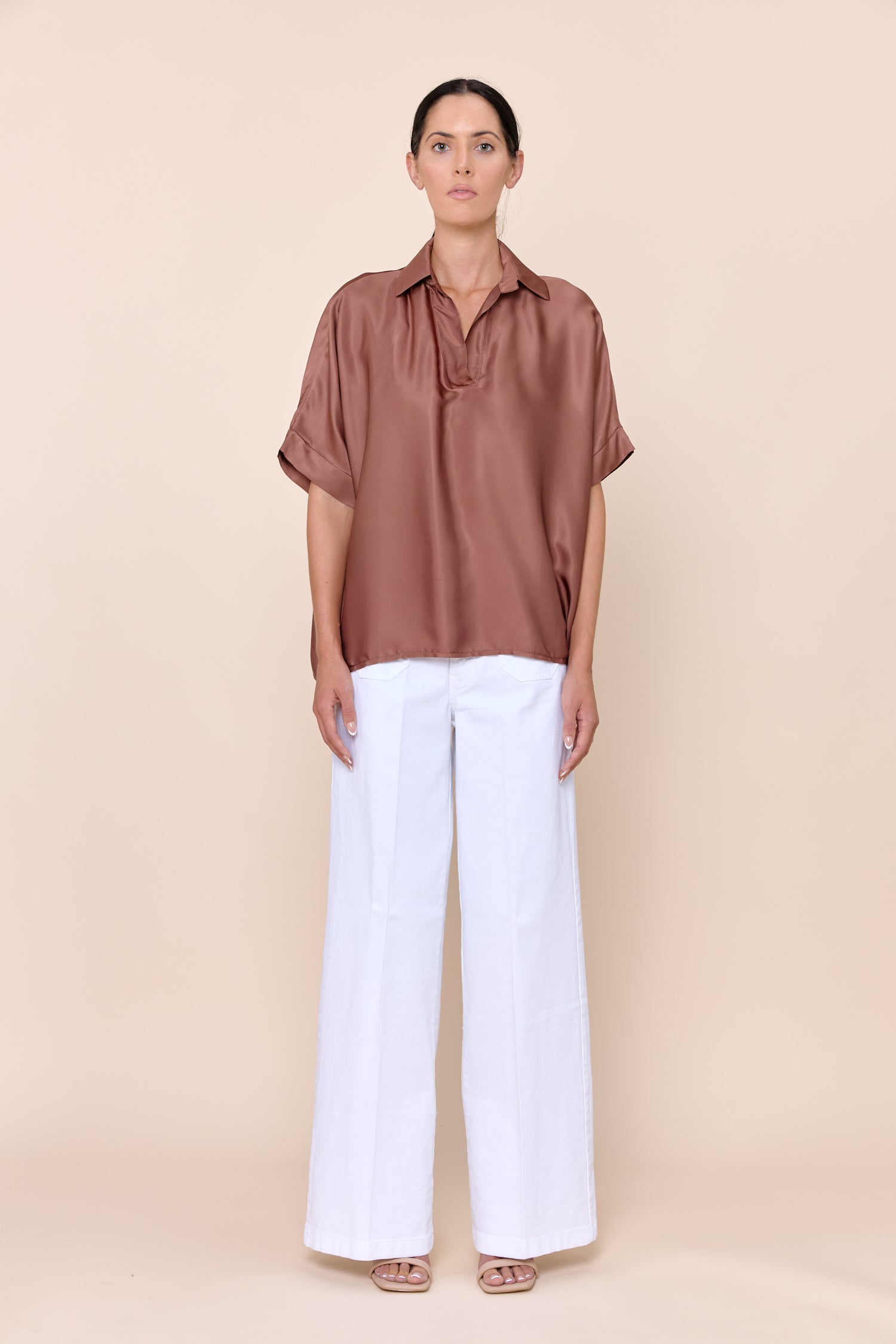 トップス andmarry Sophia layered tops beige andmarry Sophia layered tops beige