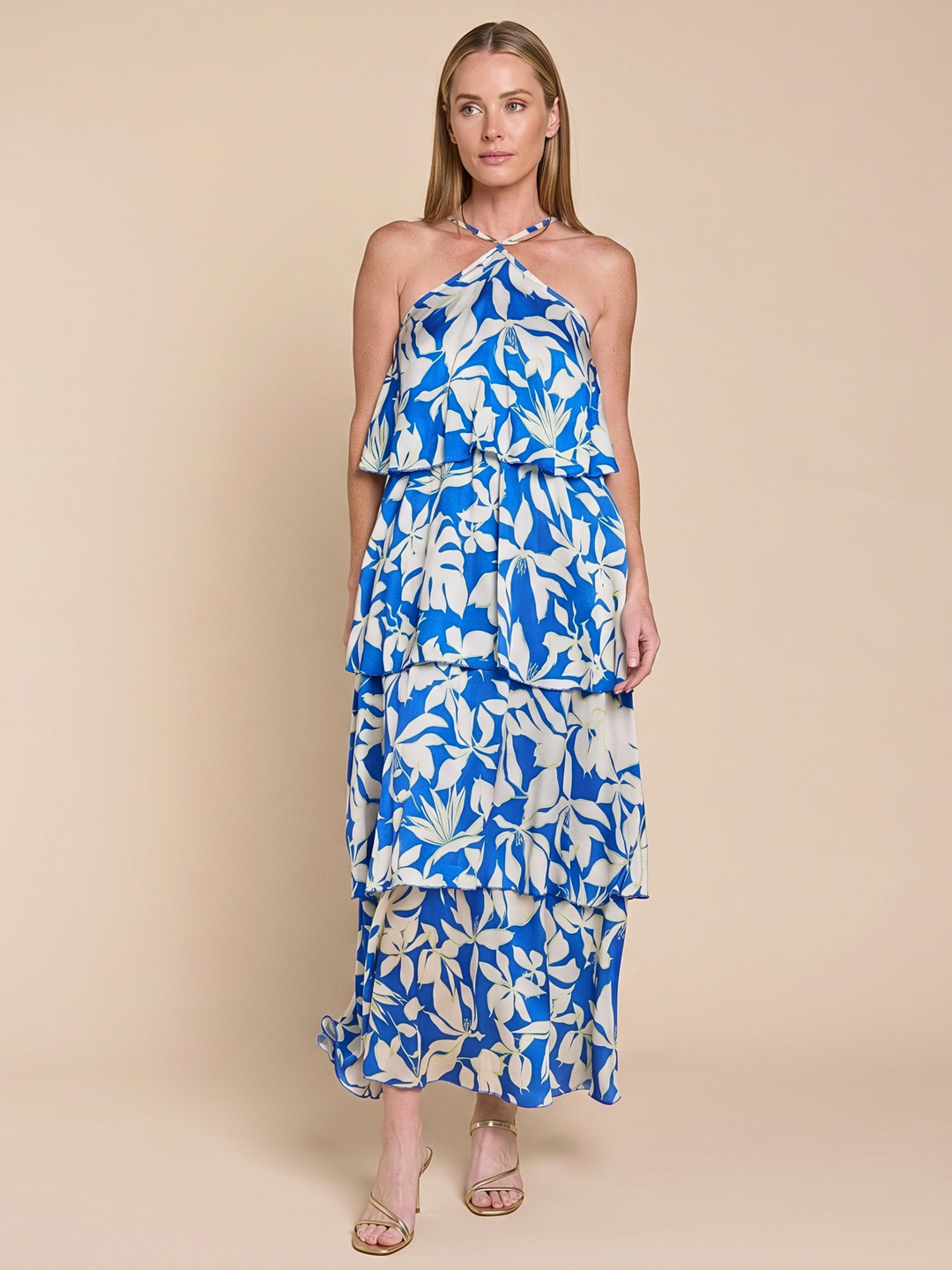 SURIANA TROPICAL TIERED MAXI