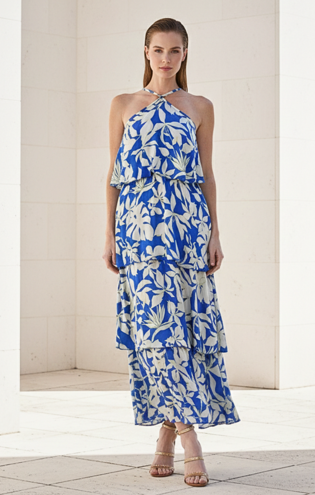 tiered summer maxi dress Suriana Tropical Tiered Maxi tiered summer maxi dress Suriana Tropical Tiered Maxi