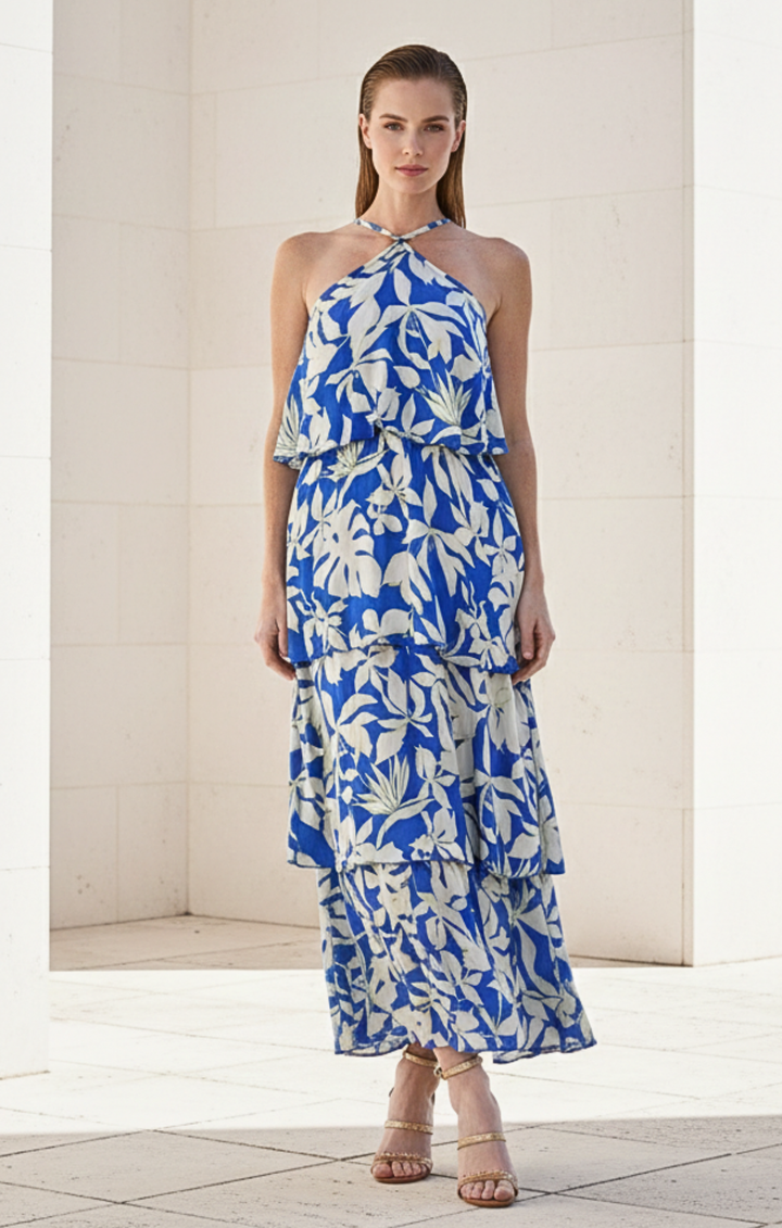 Suriana Tropical Tiered Maxi